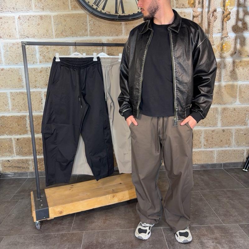 Pantalone Barrel Fit in tessuto tecnico