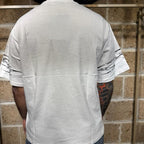 T-Shirt “07” oversize con stampa e abrasioni - Abnormal Store