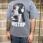 T-Shirt Ball oversize con stampa e abrasioni