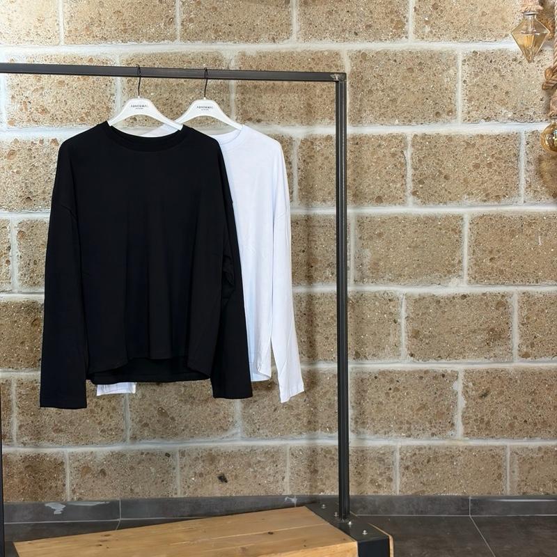 Longsleeve basic in cotone