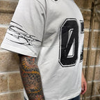 T-Shirt “07” oversize con stampa e abrasioni - Abnormal Store