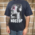 T-Shirt Ball oversize con stampa e abrasioni