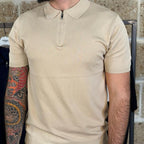 Polo in filo con zip