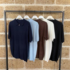 Polo in filo con zip